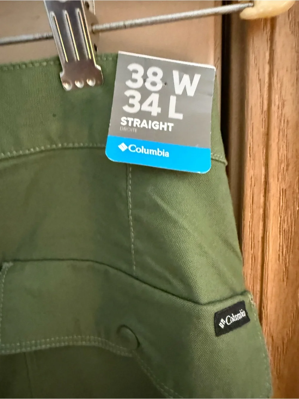 Columbia Men's Green Stretch Flex ROC Utility Pants, 38/34.